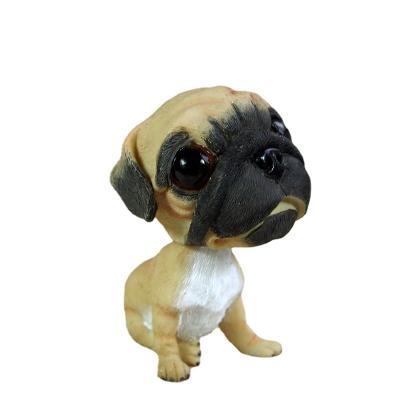 China Europe car interior shaking dog home office ornaments resin supplies world famous gifts car head ornaments for sale