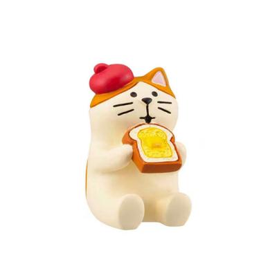 China Europe Small Zakka Tea Shop Sanhua Monkey Cat Cafe Japanese Miniature Desktop Scene Decoration Grocery Stores Decoration for sale