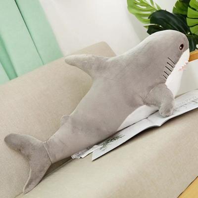 China Cotton Simulation Sleeping Doll Sofa Cushion Plush Toy Shark Doll Amazon Shark Pillow Wow for sale