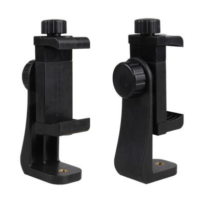 China Universal Tripod Mount Adapter Mobile Phone Clip Holder Vertical 360 Rotation Tripod Holder For iPhone Adapter Rotatable for sale