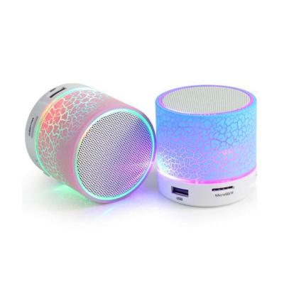 China Portable Mini Blutooth Speakers Crack LED USB Radio FM MP3 Stereo Sound Speaker Phone Function For Computer Mobile Phone for sale