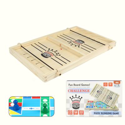 China Intelligence Toys 2in1 Multiplayer Chinese Chess Board Game Parent-child Amusement Challenge Airplane Chess Board Game for sale