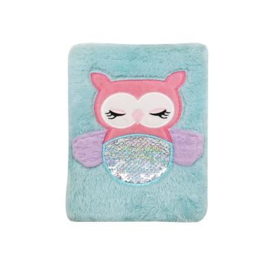 China New Arrived Cute Soft Cover Cartoon Ice Cream Owl Notebook for School for sale