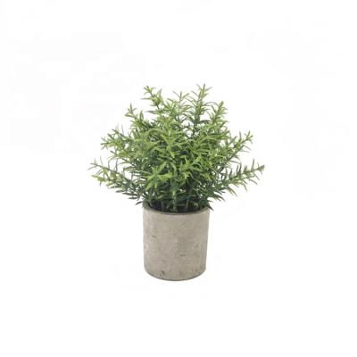 China Eco-friendly Faux Potted Eucalyptus Rosemary Greenery Artificial Houseplants Set of 3 Plants for Indoor Table Decor for sale