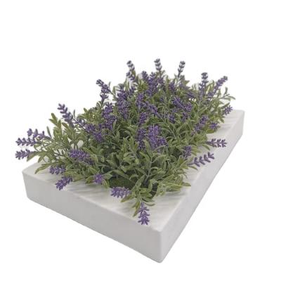 China Wholesale Artificial Bonsai Real Touch Lavender Home Decoration Eco-friendly Plants Lavender Potted Artificial Flower for sale