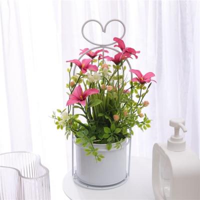 China Real touch flower eco-friendly handmade silk flower home wholesale price decorative artificial plants and flowers for sale