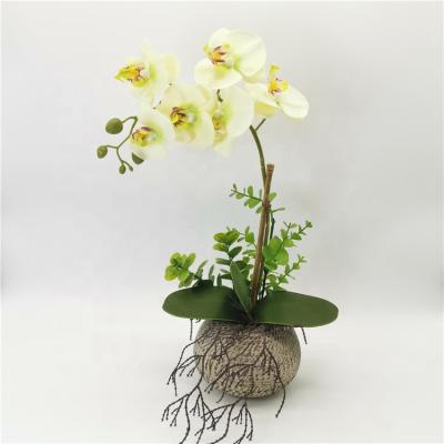 China China Minimalist Home Decoration Wholesale Artificial Potted Table Plants Ochid Flower Artificial Plants for sale