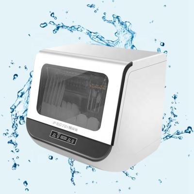 China 1200W 220V High Temperature Automatic Desktop Washing Automatic Desktop Dishwasher Disinfection Disinfection Drying Dishwasher for sale