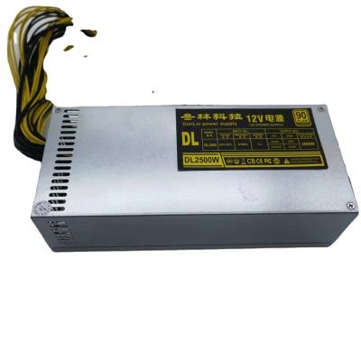 China Single Channel Power Supply 2U 2000w 10 6P Leads Power Supply Original Desktop Power Server Computer Donlin Single Spot DL2500W Power Supply for sale