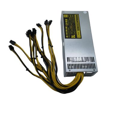 China Single channel power supply 2U 2000w 10 6P leads Donglin DL2000W power supply high quality hot-selling desktop single power supply for sale