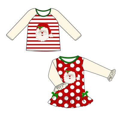 China Washable 2022 Children's Autumn Long Sleeve Tops Plus DressEs Classic Christmas Kids Style for sale