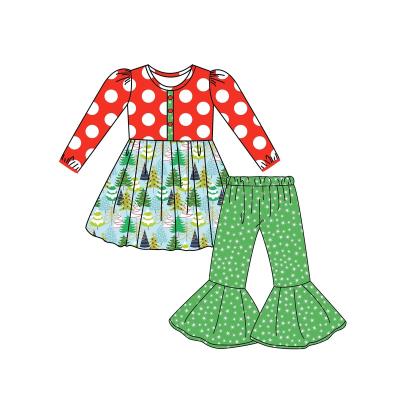 China Quick drying 2022 Girls Spring Princess Sleeve Dress Flared Pants Christmas Costume for sale