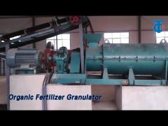 Compost Organic Fertilizer Granulator 2T/H Carbon Steel With Stir Tooth