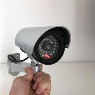 China NO Fake Factory Outlet Bullet CCTV Mini ABS Security Outdoor Led Dummy CCTV Camera for sale