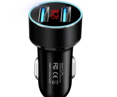 China Portable USB car adapter qc3.0 palladium palladium type smart mobile phone dual car fast car laptop c cellphone for sale