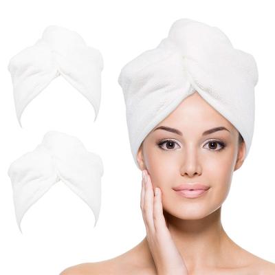 China Wholesale Cheap Compressed Fast Drying Hair Turban Towel Microfiber Hair Towel Wrap For Women Turban for sale