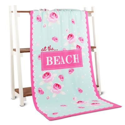 China 2020 Large Size Beach Towels OEM Manufacturer National Flag Custom QUICK DRY Beach Towel With Logo Printing Wholesale for sale