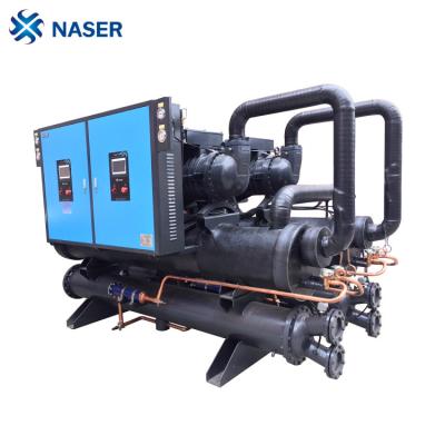 China Hotels 400HP Industrial Low Temperature Screw Compressor Dual Screw Water Cooling Chiller Machine In Cooling Equipment for sale