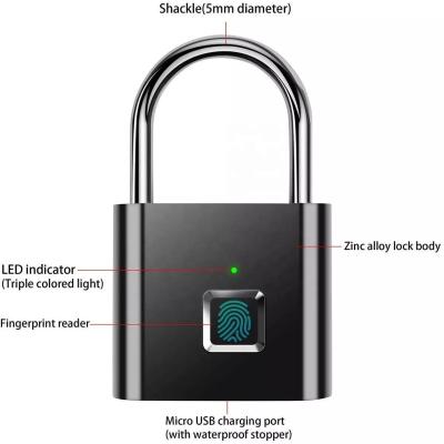 中国 Mini Smart Padlock One Touch Open Smart Security Keyless Padlock for Luggage Handbags 販売のため