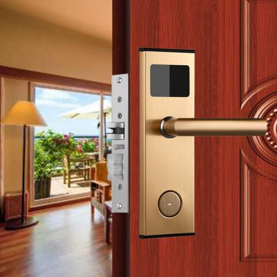 China Card / Key Unlocked Hotel Smart Door Lock With Management Software System for sale