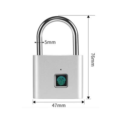 Chine Weatherproof 	Smart Fingerprint Padlock Zinc Alloy MICRO USB à vendre