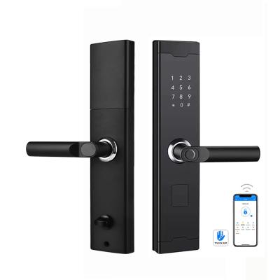 China Aluminum Alloy Fingerprint Electronic Smart Door Locks Bedroom USB Keyless Door Lock for sale