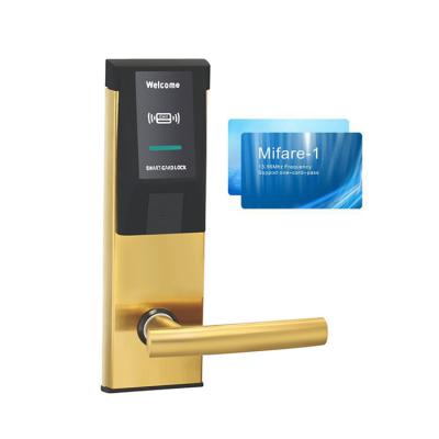 China Durable Stainless Steel Hotel RFID Digital Door Lock with Card Access for Hotel for sale