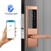 Chine Stainless Steel Smart Card Password Apartment Smart Door Lock with TTlock app à vendre