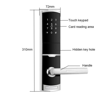 China Zinc App Controlled Front Door Lock FCC Home Automation Door Locks for sale