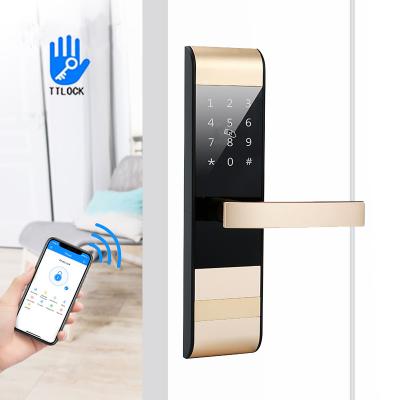 China 4 in 1 Passwort TTlock App Card Smart Keypad Türschloss für Apartment Hotel Büro zu verkaufen