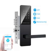 China Black Color Touch Keypad Apartment Smart Door Lock for Front Door zu verkaufen