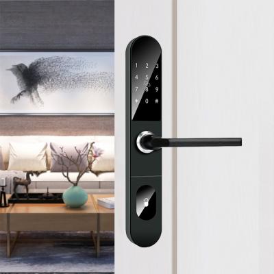 China Smart Home Card password Glass Door Lock Keyless Intelligent Door Lock Smart For Door for sale