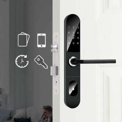 China Slim Type Aluminum Alloy TTlock Electronic Smart Door Locks for Apartment Home Office for sale