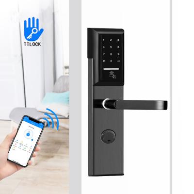 China cerradura de puerta inteligente de 350×78m m 0.1S SS con TTLock elegante APP en venta