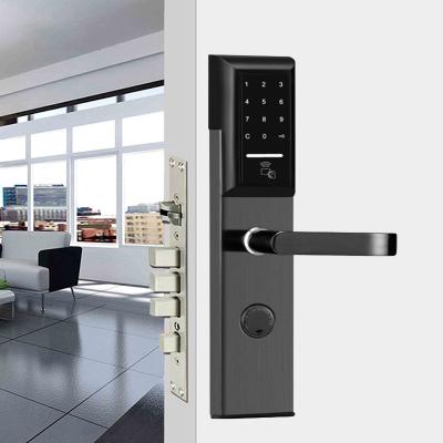 China 0.1S TTlock App Smart Keypad Door Lock Swipe Card 48mm Thickness for sale