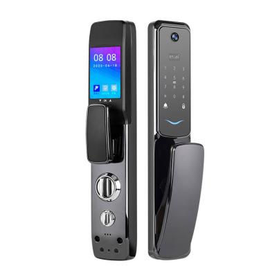 China TT App Biometric Fingerprint Door Lock AA Alkaline With SS Latches for sale