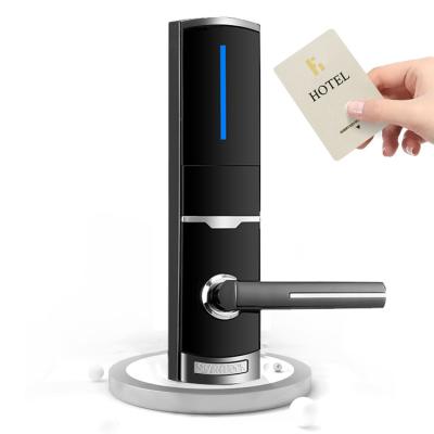 China Zinc Alloy RFID Key Card Lock Wooden Door TI Chips With Hotel Software for sale