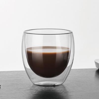 China Viable Glass Espresso Cups Coffee Glass Tea Mugs Pyrex Drinking Glasses for sale