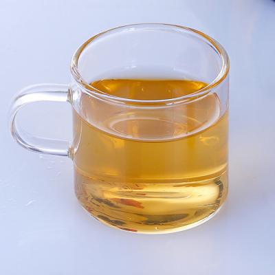 China Clear 250ml Pyrex Glass Sustainable Coffee Mug With Handle For Tableware for sale