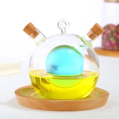 China Sustainable Hand Made Bottle Of Oil And Vinegar 2 In One For Oil / Olive Oil Bottle for sale