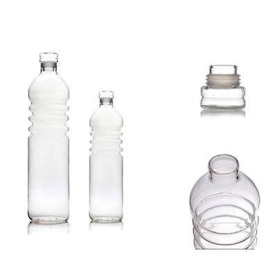 China High Quality Handmade Sustainable Drinking Glass Bottle , 500ml Glass Drinking Bottle for sale