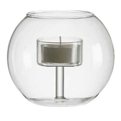 China Home Decoration Mouth Blown Glass Candle Holder for sale