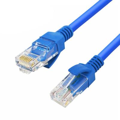 China High Quality Blue Telecom Communication Ethernet Cable Rj45 Cat5 Cat5E Connector Network Cable Patch Cord For Laptop Modem Router for sale