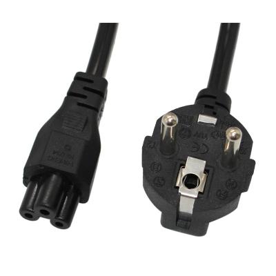 China Wholesales 1.5M Power Cord 2 Pin EU Plug Cable Home Appliance Factory Wholesales 1.5M Power Cord Extension Computer Connector European Standard Power Cord for sale