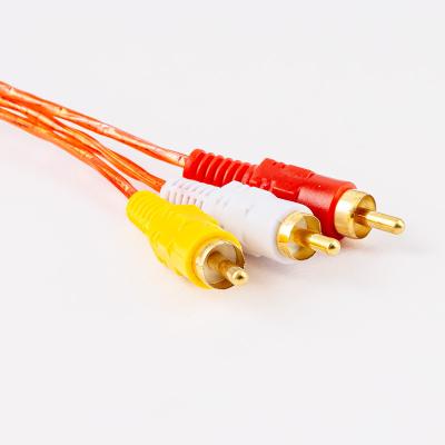 China Computer Builder 1.5M Male To Male AV Constituent Convert Cable 3.5MM Audio Audio Video Cable For HDTV DVD TV Cord for sale