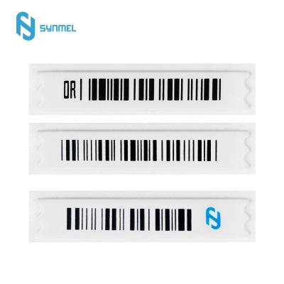 China Antishoplifting HOT SALE 58khz AM Security Alarm Sensor Magnetic Labels with Barcode for Supermarkets Lost Prevention for sale