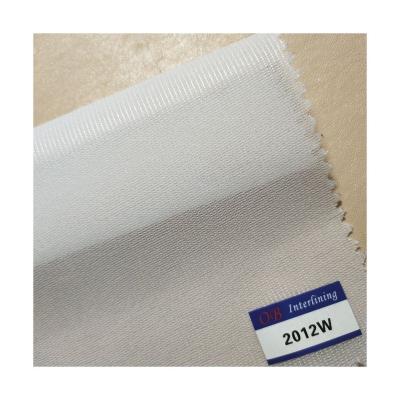 China 2012 Low Price Fusible Woven Fabric Polyester Woven Interlining With Best Service And Low Price for sale