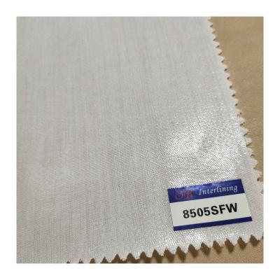 China Cheap Polyester Fusible Adhesive Interlining Hot Fuse Coated Interlining Garment Interlining PE Coated Interlining Garment for sale