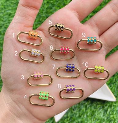 China High Quality Anti Shrink Colorful Clasp For Jewelry Making Accessories Findings DIY Hooks for sale