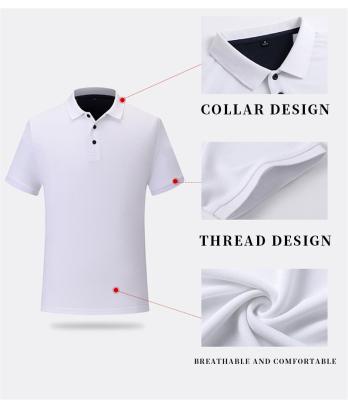 China New Design Custom Short Sleeve T-Shirts 95% Cotton 5% Spandex Spandex Men Breathable Golf Uniform Business Solid Color Half Sleeve Polo Shirt for sale